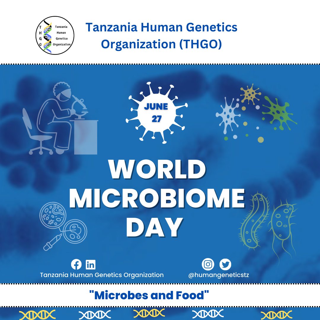 humangeneticstz's tweet photo. 🦠World Microbiome Day

🔎Exploring the microbiome's remarkable role in human health and food production chain.

#WorldMicrobiomeDay
#Microbes4life https://t.co/l2Y2LFVW5v