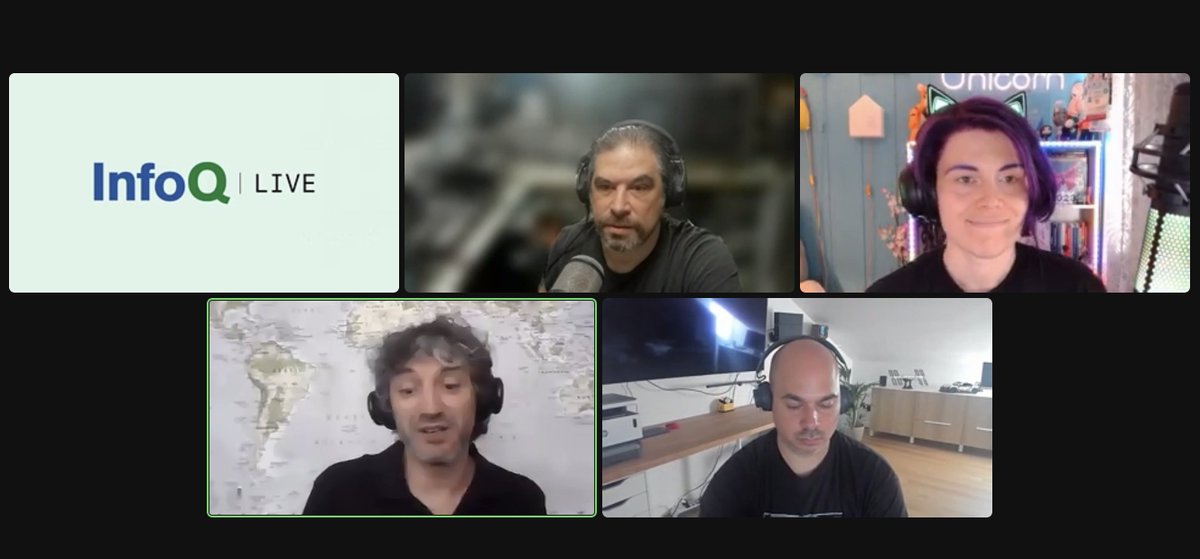 InfoQ's tweet photo. 🙌Lots of insights at the #InfoQLive roundtable on: "Beyond Default Settings - Evaluating the Security of #Kubernetes & #CloudNative Environments".
Thank you, everyone, for joining the discussion today. 🙏
Powered by: @outshiftbycisco
#VirtualEvent https://t.co/in8hX3E94Q