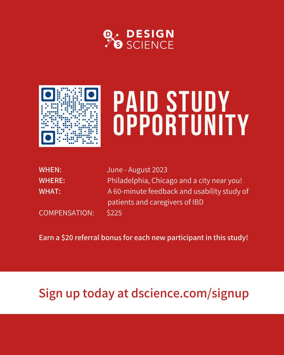 designscience's tweet image. We have recently partnered with the @gutitoutfdn foundation to help those in the IBD community have their voices heard! 

#UsabilityStartsHere #CrohnsDisease #UlcerativeColitis #IBD #Philly #Chicago #GutHealth #ChronicIllness #UC #CrohnsAwareness #IBDawareness