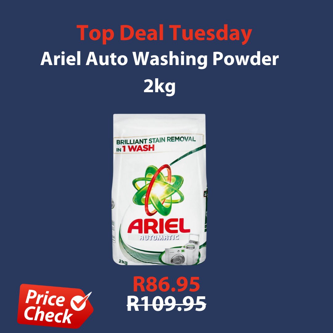 Ariel Auto Washing Powder 2kg from <a href="/Dischem/">Dis-Chem</a> 🛒 bit.ly/3NMT1cX
 #PriceCheck #ComparePrices #OnlineShopping #TopDealTuesday #Ariel #Dischem