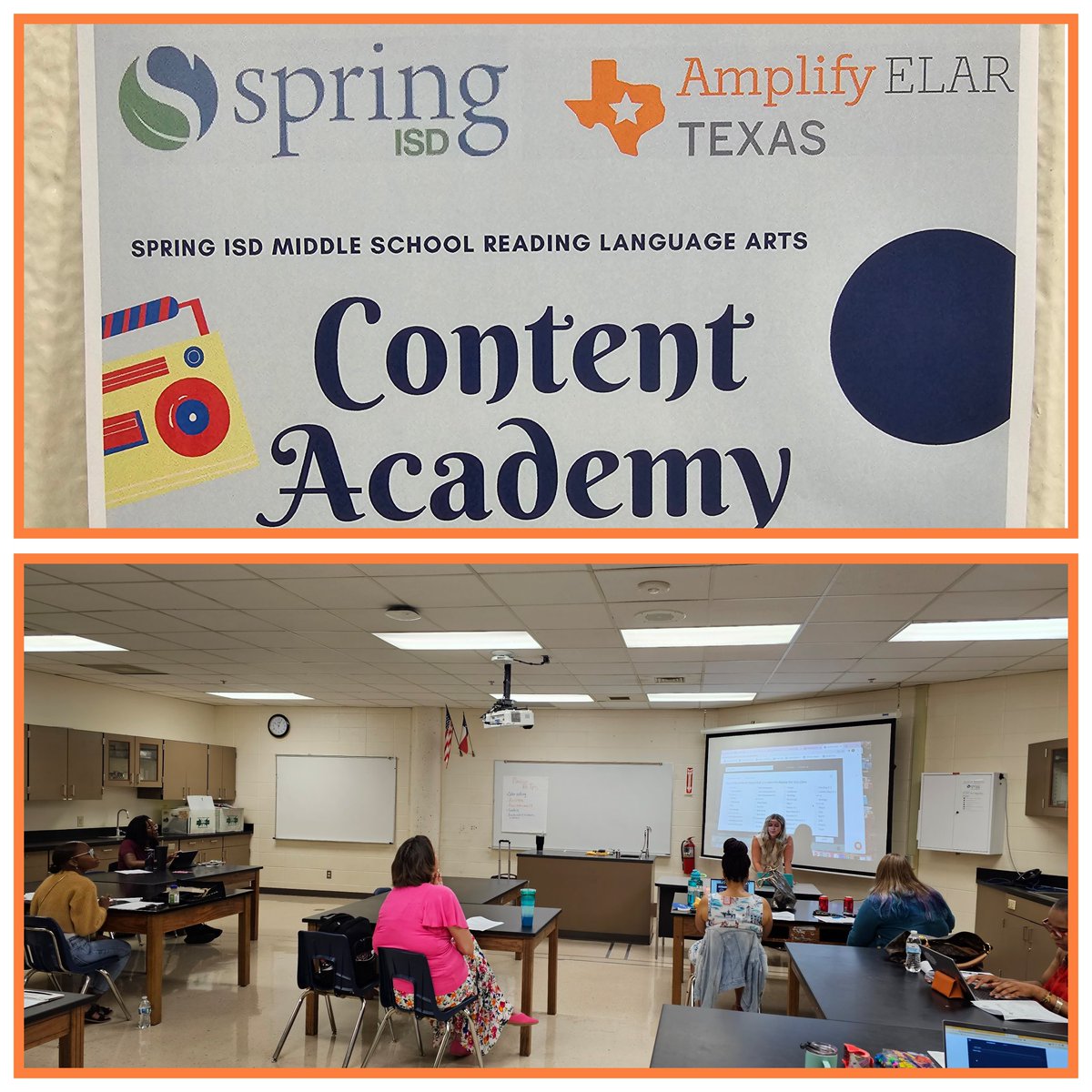 LitLeadingLady's tweet image. Day 2 of our @SpringISD MS RLA Content Academy is off to a great start! Our teachers as content experts are deep in the learning! #InTheMiddle #AmplifyELARTexas @rlc1908 @LaTracyHarris @SISD_CoA