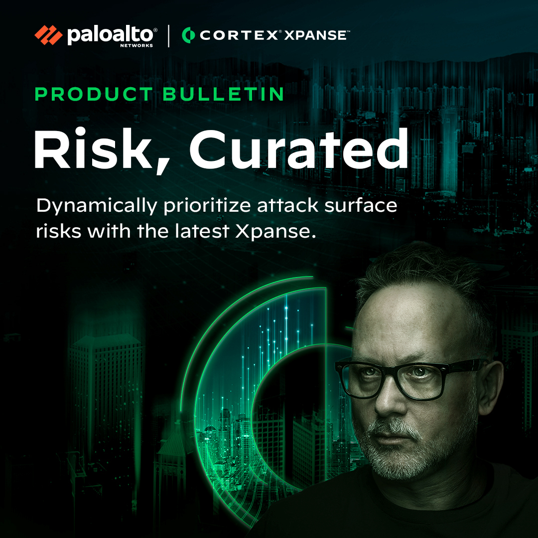 cortexbypanw's tweet photo. You’ve got 12,579 risks; all an attacker needs is one. Prioritize risks and automatically secure your attack surface using real-world intelligence and AI-assisted workflows in the new #CortexXpanse. Read the blog to learn more. https://t.co/z1yRtAj0mJ. https://t.co/7vlnYHhBZs