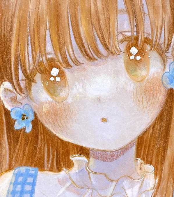#ほっぺの斜線は可愛い 斜線というより縦線
