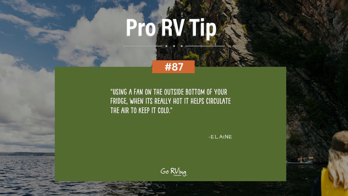 Beat the summer heat with clever cooling hacks! 

Thank you, Elaine!

#ProTipTuesday #GoRVingCanada #RVLife #RVLifestyle