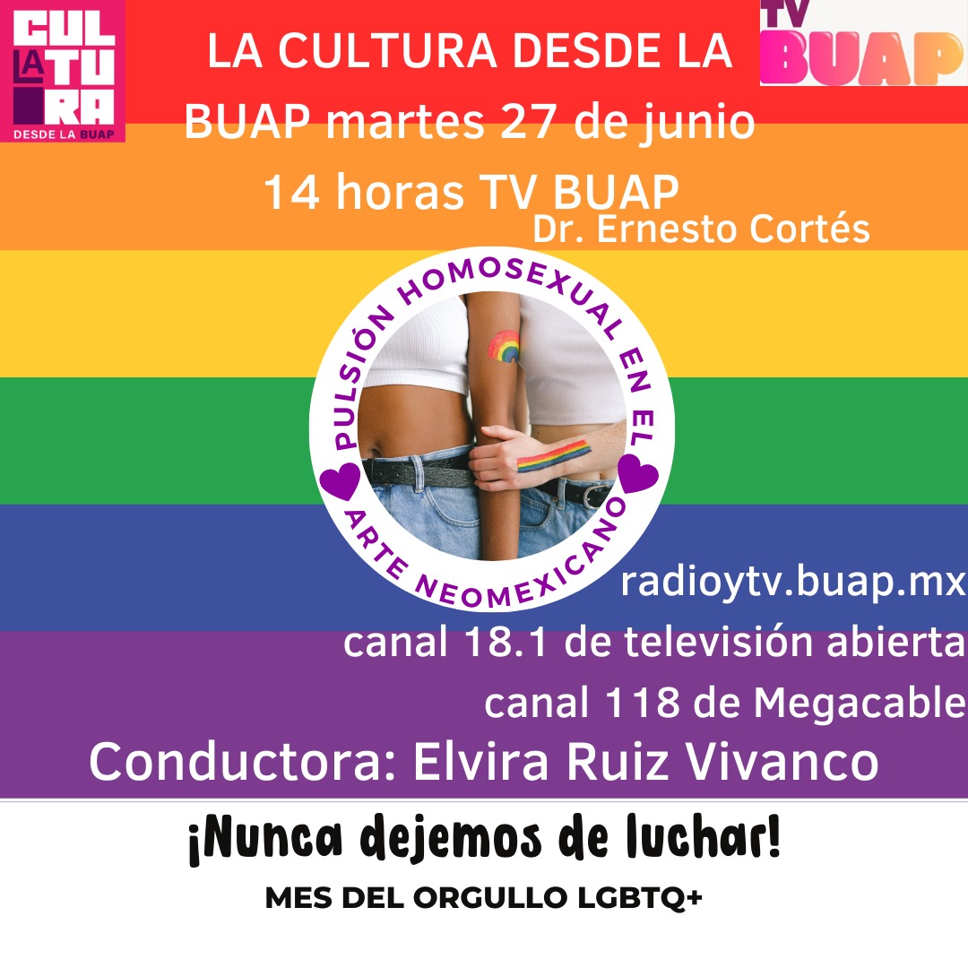 ElviraRuizVvnco's tweet image. #pulsión #homosexual en el #arte #neomexicano #CulturaDesdeBUAP #TVBUAP #ElviraRuiz