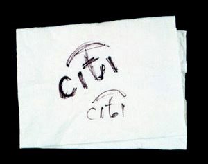 In 1998, Citibank and The Travelers Insurance Company merged. They hired legendary designer Paula Scher to create a new logo. In their first meeting, on a napkin, Scher drew what became the iconic Citi logo. As Scher got up to leave the room, someone from the Citi team asked,…