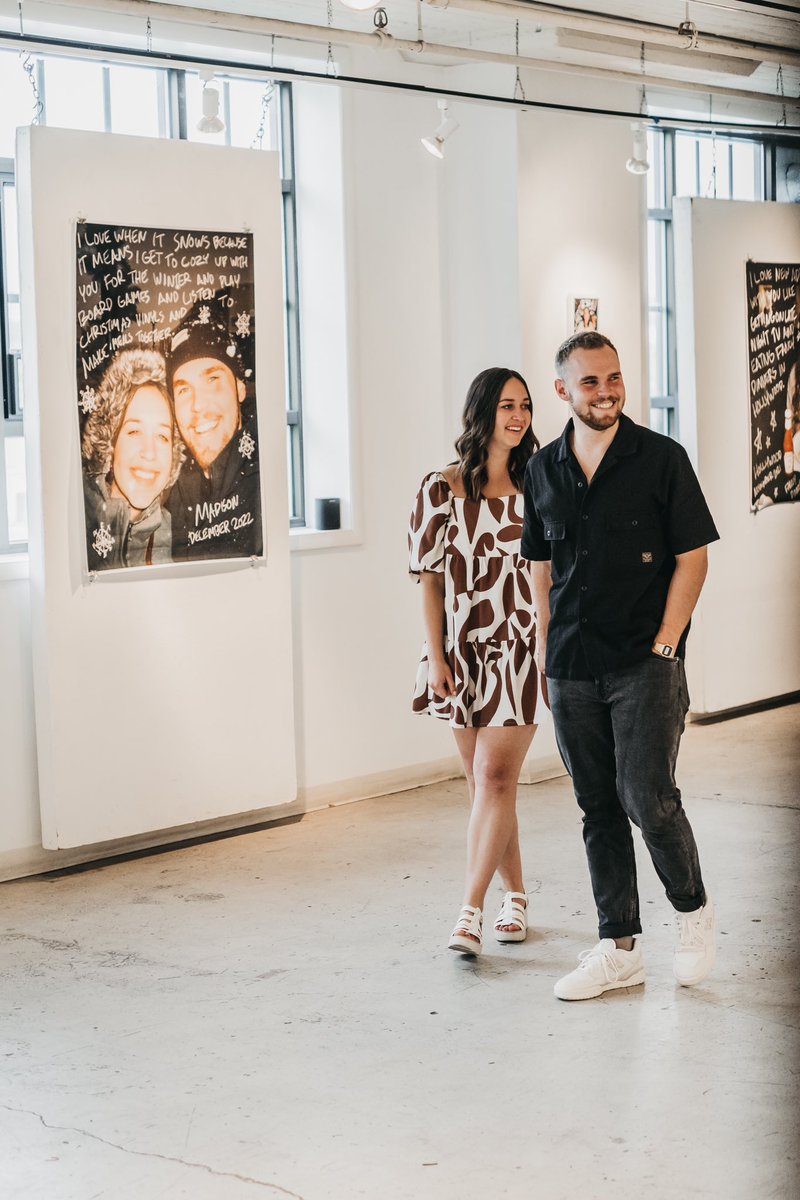 MitchellTanis's tweet photo. A perfect day at the gallery 
#proposal https://t.co/vsU5RyXcDk