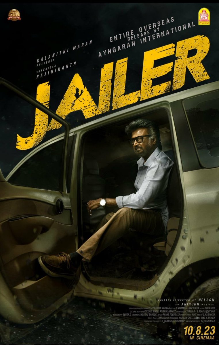 StarSouthEnt's tweet photo. #Jailer - Entire overseas rights with #Ayngaran_offl
1. UK - #Ayngaran
2. Middle East / Singapore - #HomeScreenEntertainment
3. Srilanka - #MCCGroup
4. Europe - #Ayngaran in association with sub-distributions (#LinusMedia, #BIGFilms, #NightEDFilms etc..)
5. Australia - #MKSTalkies (Mostly)
Note:
In Malaysia it could be #Malik, #Lotus or #DMY. Looks like #Rajini sir might visit Malaysia (Not official yet).
In USA, it would be mostly #Ayngaran in association with #PrimemediaUS.
We will keep you posted as and when things become official in rest of regions.