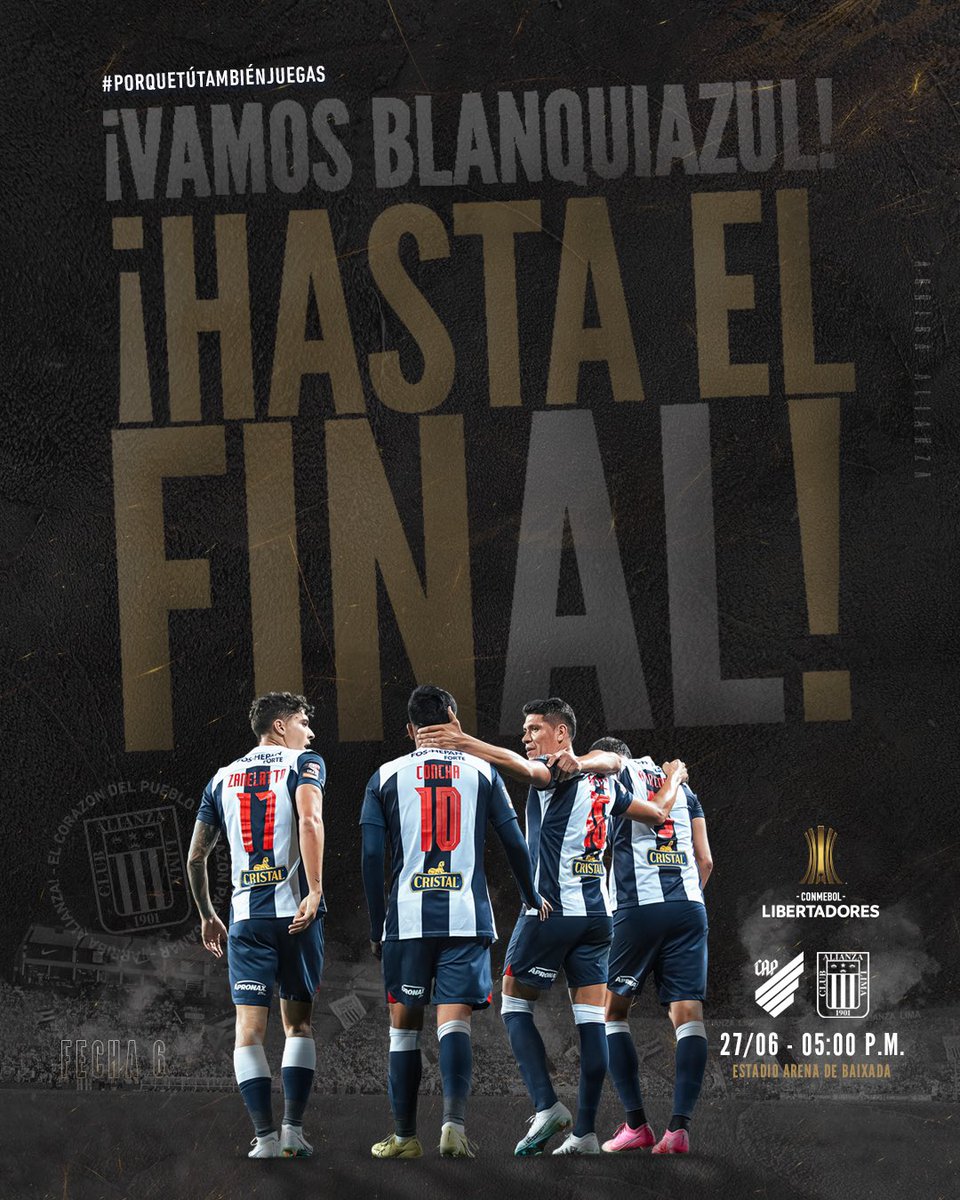 DeDejense's tweet photo. ¡Es hoy, es hoy! 💙
Nos jugamos la última chance de continuar en un torneo internacional y la hinchada no dejará de alentar. Por esta razón, hoy transmitiremos en vivo a las 4.45pm el partido contra Paranaense, para que ningún grone se pierda el encuentro. 💪😎
Vía Facebook live. https://t.co/dLq0x4txGk