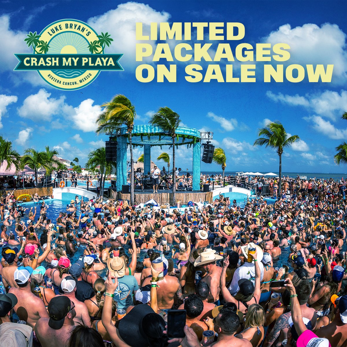 A limited amount of @CrashMyPlaya packages are available now. See y'all in paradise! crashmyplaya.com