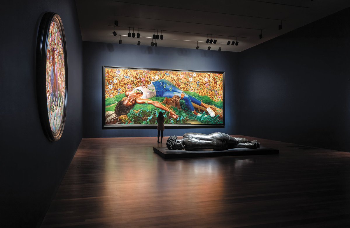 CAHomeandDesign's tweet image. Kehinde Wiley could use some rest, he says, and not only because he is a self-described workaholic. &quot;Kehinde Wiley: An Archaeology of Silence&quot;—on view at San Francisco’s de Young Museum through October 15—is “heartbreaking work,” he shares. Read more: tinyurl.com/2x5x9tpy