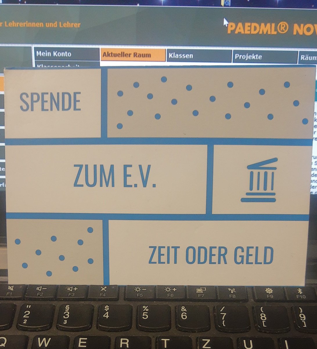 Zum.de
Die kostenlosen kleinen Helfer im #lehrer Alltag

Schon mal was zurückgegeben (Geld oder Zeit)?
#twlz

Ein Teil meines Honorars vom <a href="/lmz_bw/">Landesmedienzentrum BW</a> Digital@regional Spende ich.
<a href="/KM_BW/">Kultusministerium BW</a>
Leistet das Amt auch einen Beitrag zu dieser #OER ?