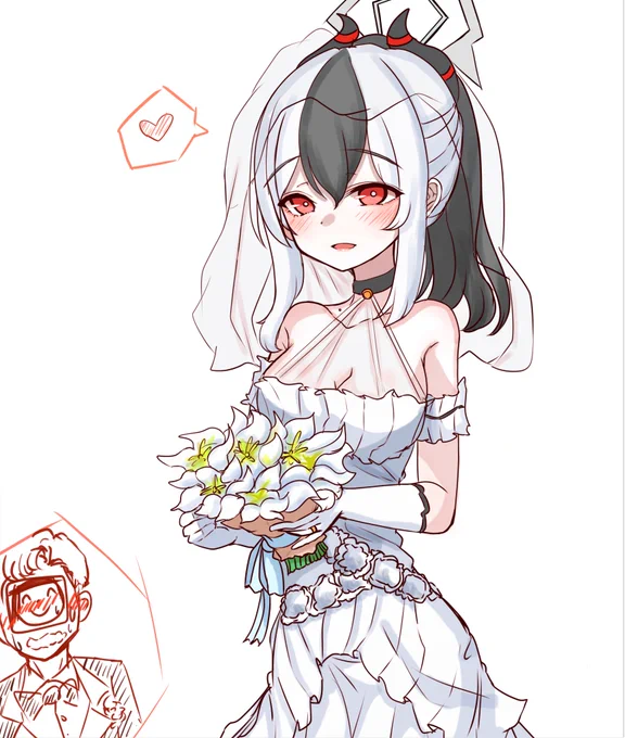 #ブルアカ #ブルーアーカイブ  鬼方カヨコ  Kayoko ~  Wedding dress