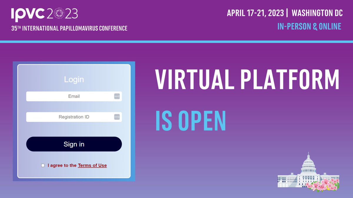 IPVSociety's tweet image. 💻 Did you miss #IPVC2023 in Washington DC? It&apos;s not too late to catch-up on the 350 scientific lectures on the latest #HPV and related diseases.
➡️ Access the virtual platform here: ipvconference.org/virtual-login/ 

#papillomavirus