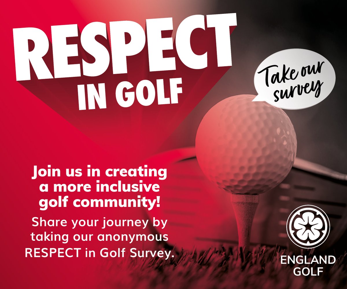 England Golf is on a mission to make golf a more inclusive sport for everyone, and we need your help!

We invite you to participate in our Respect in Golf survey and your input will help us identify areas for improvement and inform our future strategic decisions.

Find out more: