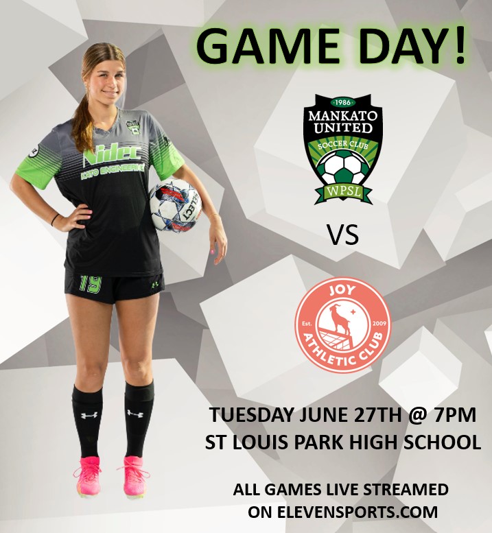 MankatoWpsl's tweet photo. Last match day of the Season for your KATO Squad!!!  Can't attend live?  Watch the match for FREE @ https://t.co/OojOHkMk9H
#GoKato #FamilyUnited @EqualTimeSoccer @KEYCNewsNow @Mankatonews @WPSL @WPSLCentral https://t.co/quVZbVRVgE