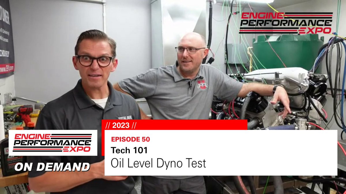 EnginePerfExpo's tweet image. Lake Speed Jr joins Ben Strader at EFI University to load our Expo LS engine on the dyno and test what the best oil level is for maximum horsepower production.
#dynotest #lubrication #oil #oillevel #peakhorsepower

engineperformanceexpo.com/mini-series/en…