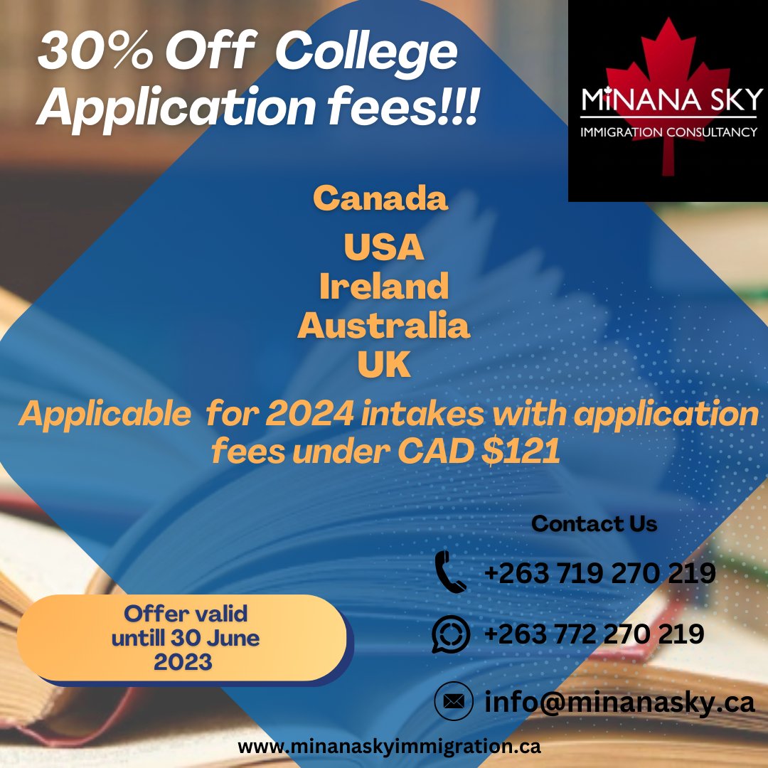 Study abroad📚📒📖🎓🎓!!!!!!

Contact us today and save on college application fees. #studyabroad#studyvisa #studypermit #migration #immigrationconsultant #IELTS #expressentry #migratetocanada #migrate #workabroad #workpermit