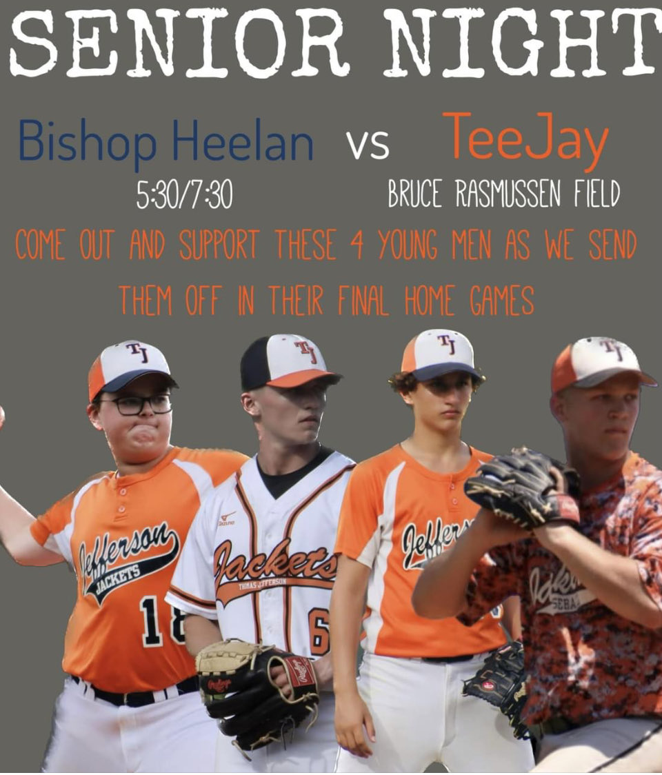 Senior night! Let’s send these young men off with TJ Pride.