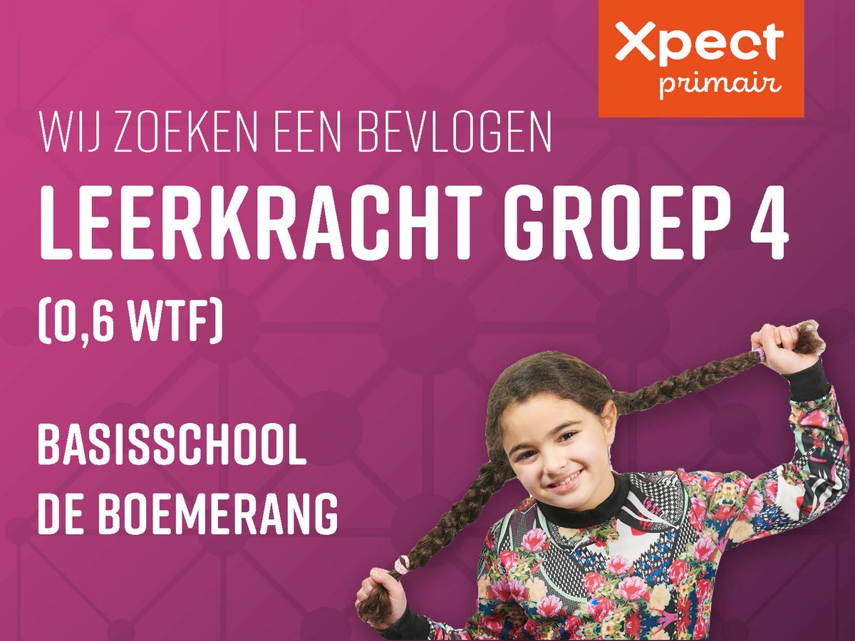 Bevlogen leerkracht gezocht voor groep 4 bij Basisschool De Boemerang in Dalem!  Kom jij dit team versterken? 💼

Check: werkenbijxpect.nl

#vacature #leerkracht #groep4 #onderwijs #talentontwikkeling #Dalem #teamwork #solliciteernu