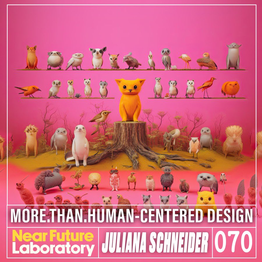 la_futures's tweet photo. Episode 070 of the @nearfuturelab podcast is up! More Than Human-Centered Design! ((Whaaat!?))

https://t.co/u8wws3eBpd https://t.co/fxfuq2E30O