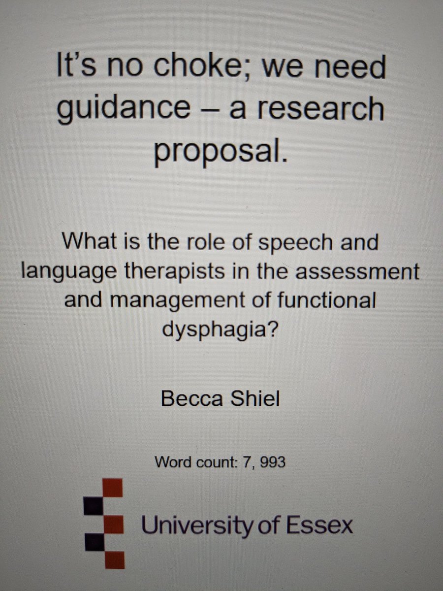 Finally, after months of work, I have submitted my #dissertation 📝🎉 I've loved researching functional #dysphagia as it's an emerging area in #SLT - which has also been quite challenging 💪 But today I could finally say goodbye and am one step closer to a career in SLT #SLT2B 🥳