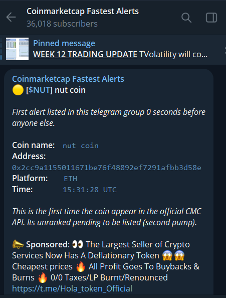 NutCoinERC's tweet photo. $NUT is now on Coin Market Cap!

Be a $NUT! 1 Million $NUT!

#NUT #memecoins #Ethereum #btc  #Cryptocurency #DONTBEANUT #CoinMarketCap #CoinGecko https://t.co/2qx6KNBN45