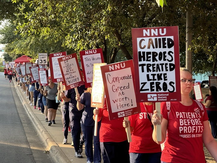 Today 2,000 nurses launched their largest ever strike in Texas, and their first ever strike in Kansas.

They’re striking at three hospitals in the Ascension network.

Ascension is a Catholic nonprofit. It also operates an investment firm managing over $41 billion.

Thread.