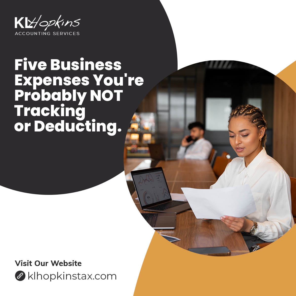 KLHopkinsTax's tweet photo. The following list covers 5 expenses you may not be tracking or deducting:

👉🏼 Account fees
👉🏼 Business related car expenses
👉🏼 Office Decor
👉🏼 Cleaning supplies or cleaning services
👉🏼 Startup Costs

 #successtips #entrepreneur #businessgrowth #hustle #bookkeeping https://t.co/mKbdIEfNCB