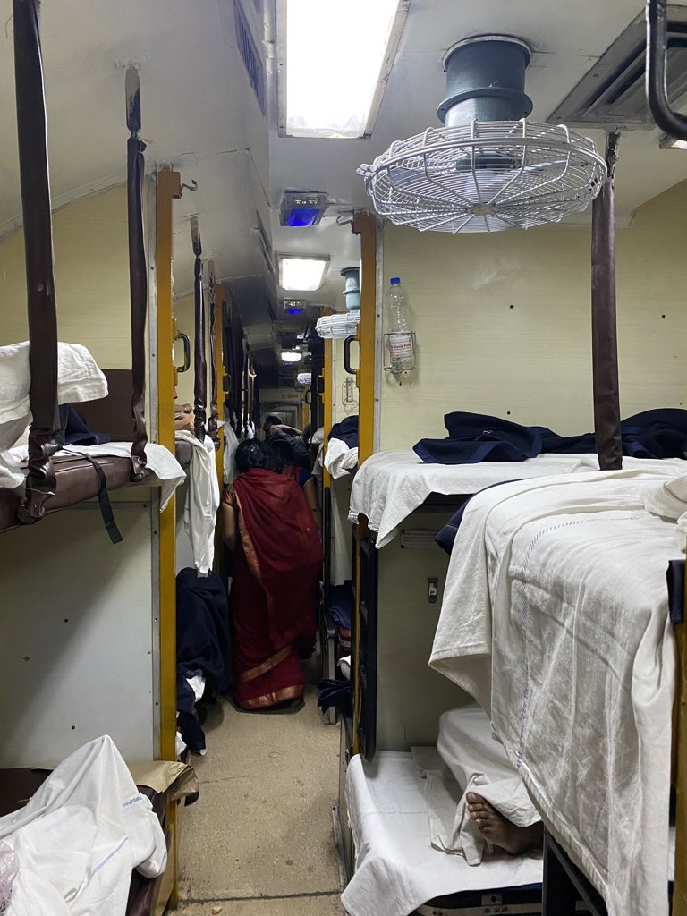 arsalanmd_'s tweet photo. This is ANVT GAYA SF SPECIAL (03636) 2AC coach. It is running late by eight hours. There are no curtains in 2 AC, no water supply. Absolutely pathetic condition. The display of coaches at CNB was totally wrong. Kindly look into it.
@RailMinIndia Shri @AshwiniVaishnaw ji https://t.co/4Ihda4QX0o