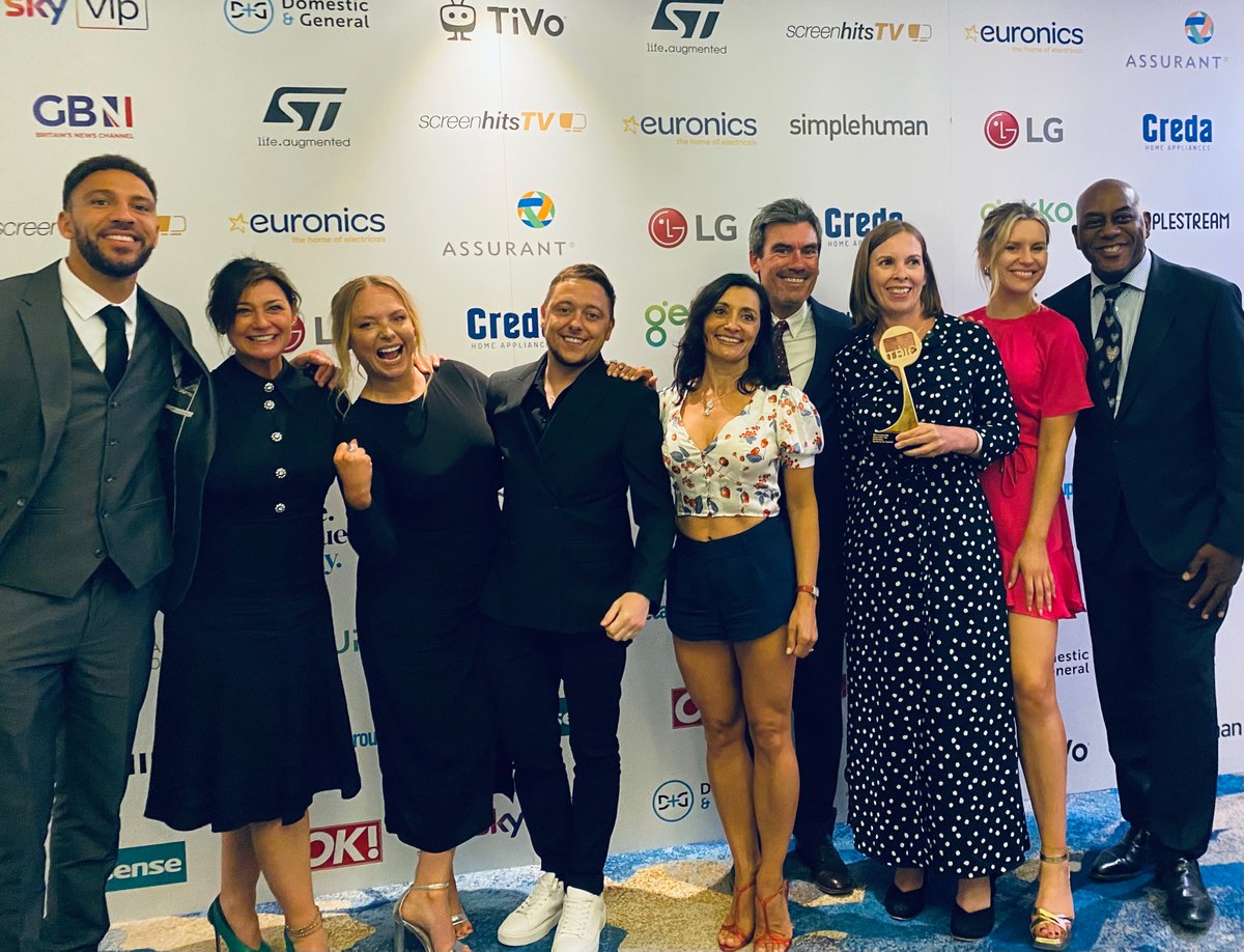 emmerdale's tweet photo. WINNER! 🤩

We couldn't be happier to win Soap Of The Year at the TRIC Awards! 😆

#Emmerdale @TRICawards https://t.co/riZXO9qtwu