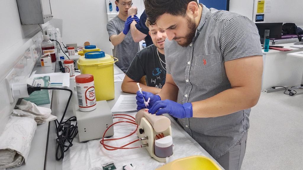 PHILIPPARACKAL's tweet photo. @saoltagroup Medical Interns 2023 basic and advanced skills training kicked off @GalwayICAPSS, day 2 of 5 today. What a bunch, #enthusiastic, #curiou. A small yet vital steps before #directpatientcontact #patientsafety. Future looking bright. @oggalway @GalwayCMNHS https://t.co/xc9IAijLzC
