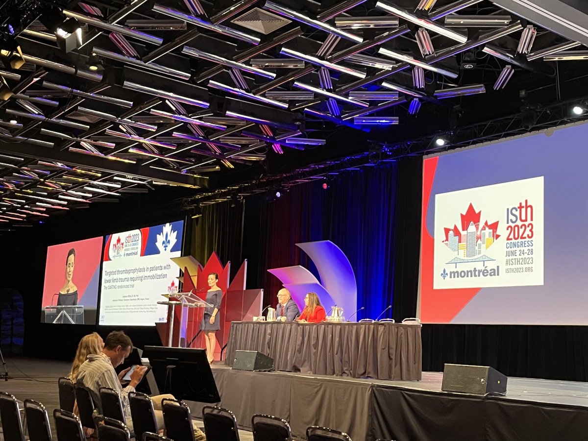 MiddeldorpS's tweet image. Excellent presentation on the casting trial - low risk group of lower limb trauma pts well-defined and do no need #VTE proph. However risk of 2.9% in high risk pts despite #LMWH needs further improvement. #ISTH2023