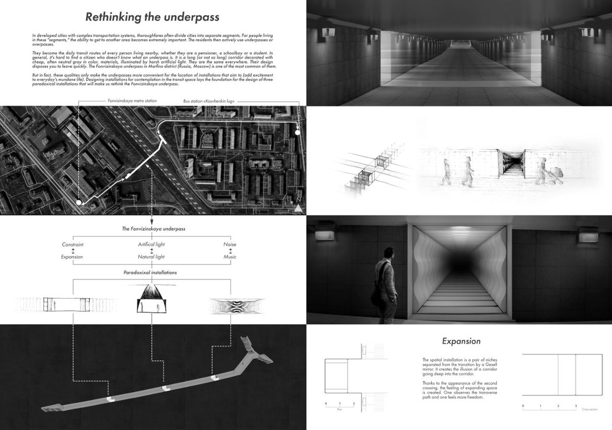 archiolorg's tweet image. Rethinking the Underpass by Dmitry Kuznetsov, Ilya Alnykin &amp;amp; Timothey Smelov
#notionofspace #installationdesign #urbandesign #architecturecompetitions #archiol #architecturedesign #archiolcompetitions #architecturedesignaward #architecture #architectureape #archicontest