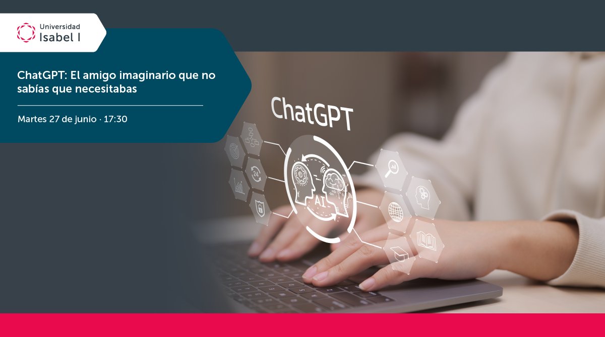 Estamos en directo para hablar de 'ChatGPT: El amigo imaginario que no sabías que necesitabas'
¡No te lo pierdas!👍
🔴Directo: ow.ly/mi9550OYj0k
#UniversidadIsabelI #ChatGPT #UI1