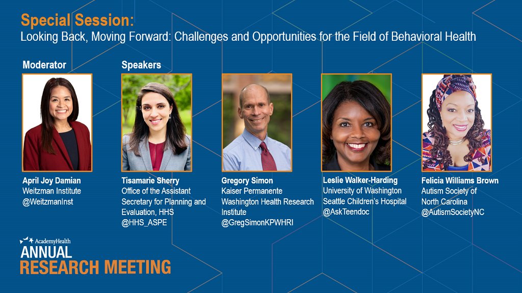 AcademyHealth on Twitter "Happening NOW Join April Joy Damian of