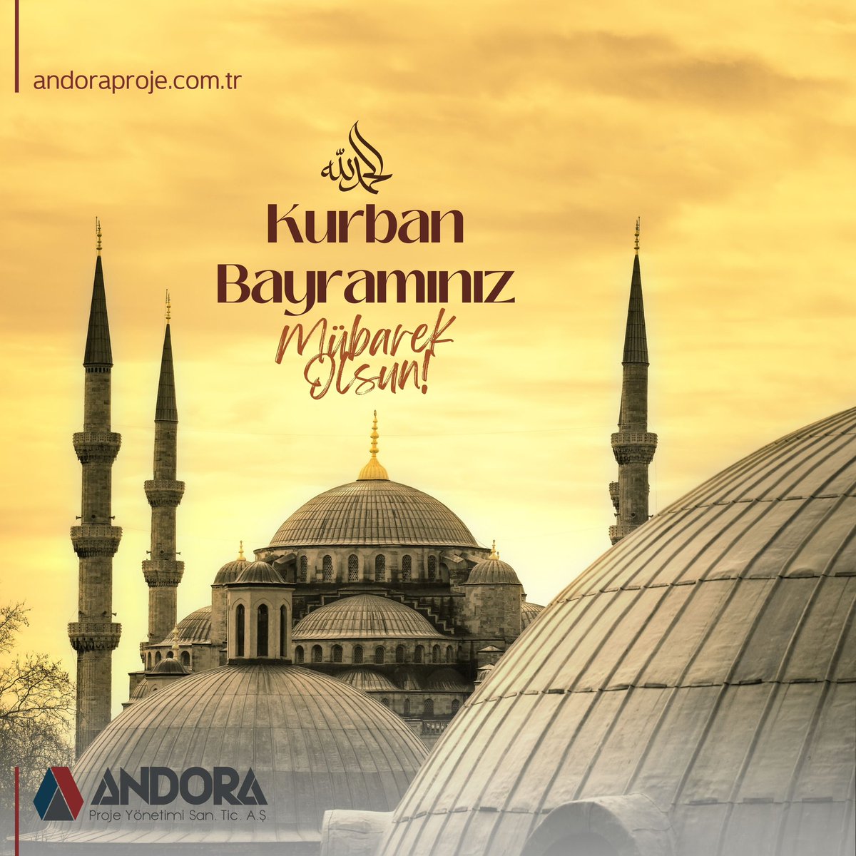 Kurban Bayramı’nın size ve ailenize sağlık, mutluluk ve başarı getirmesini temenni ediyoruz. #kurbanbayramı #andoraproje