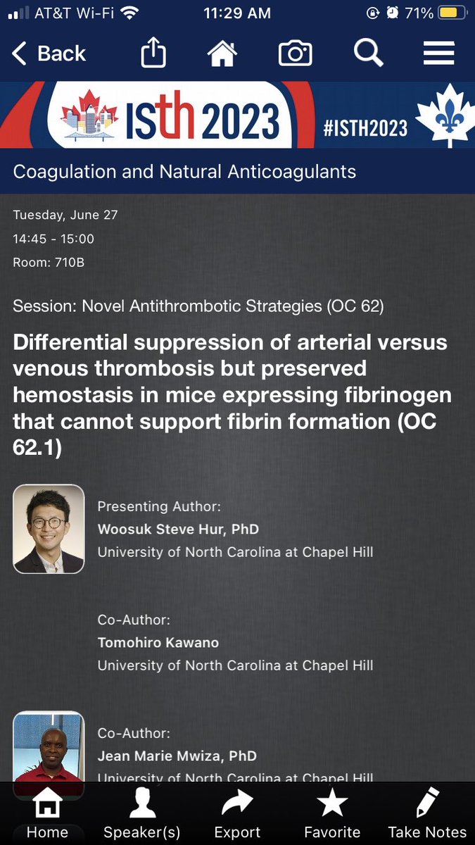 What is the contribution of fibrin vs. fibrinogen in arterial and venous thrombosis and in hemostasis? I'm sharing our latest findings today at 2:45 at @isth in Rm710B!