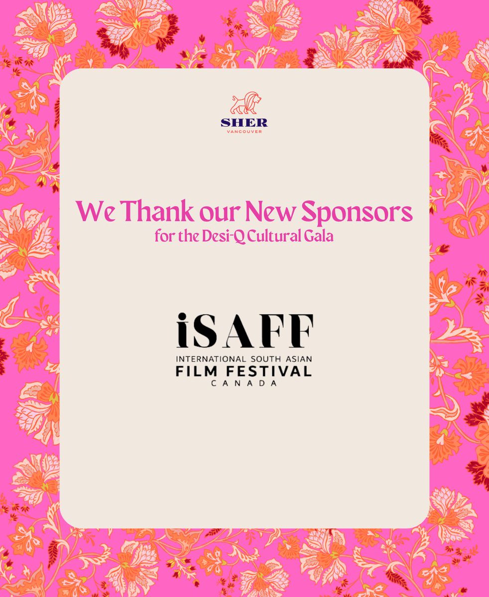 sherpridecanada's tweet photo. We are so excited to have these additional new sponsors for the Desi Q gala- Sher Vancouver’s 15th anniversary celebration!🫶🏽
Thank you so much for your generosity.🙏🏽❤️
@riteshmatlani @isaffcanada @sunbeltrentalsac
#shervancouver #may18floraldesign #sunbeltrentalsofcanada #isaff https://t.co/XAxGQ9eZbV