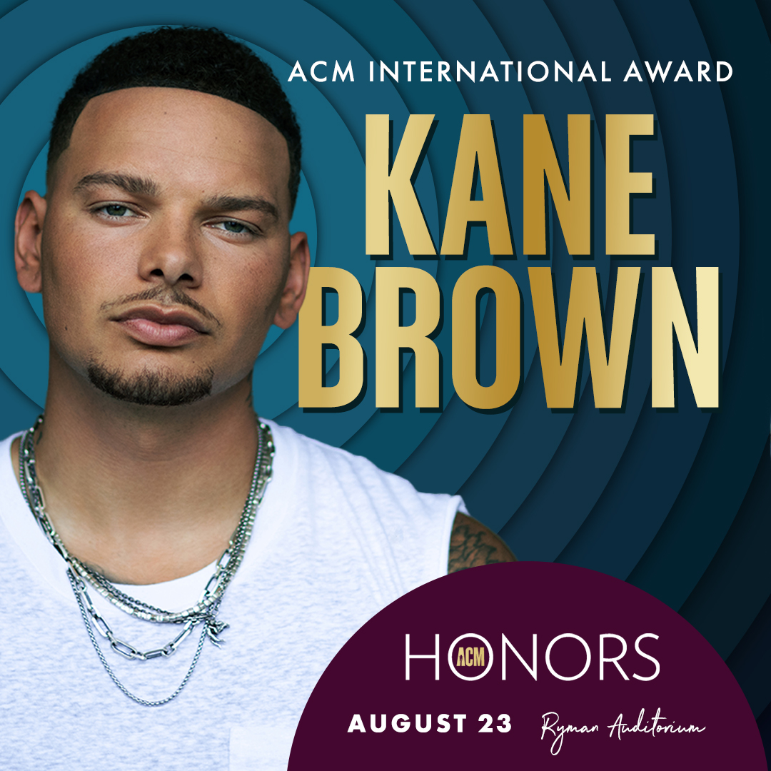 The ACM International Award recipient, @KaneBrown, is a true pioneer of Country Music! Through his undeniably groundbreaking sound and sold-out international tours, he has helped the genre expand all across the globe while becoming a true superstar here at home 🎵 #ACMhonors
