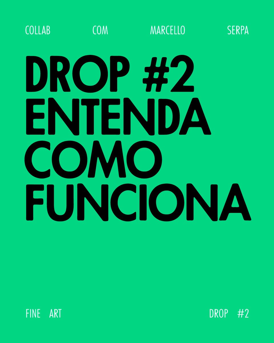 1/8
Drop #2 - Collab w/ <a href="/marcello_serpa/">Marcello Serpa</a>.
Understand how it works. ..