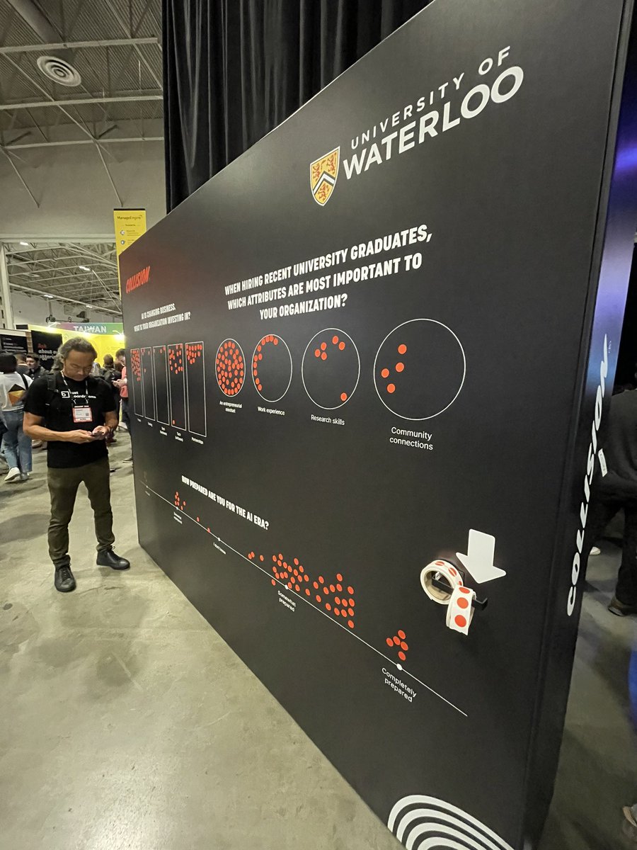 UWaterloo's tweet photo. #UWaterloo is in Toronto today at North America’s biggest tech conference! 

#CollisionConf #Collision2023 https://t.co/0VpwHIeJcW