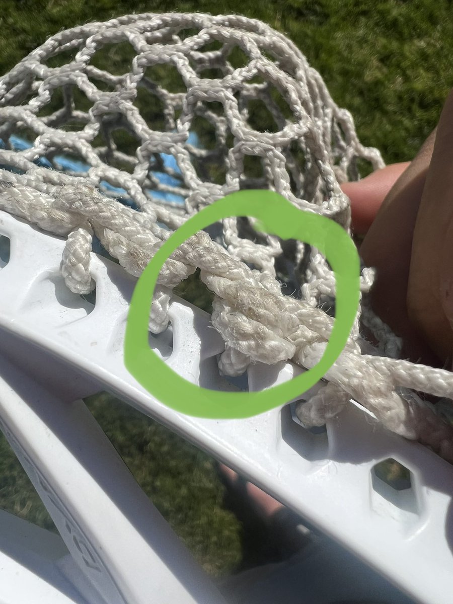 🚫 If you are stringing this knot into Sticks for MS/Youth players, you are doing a disservice to the sport of lacrosse.