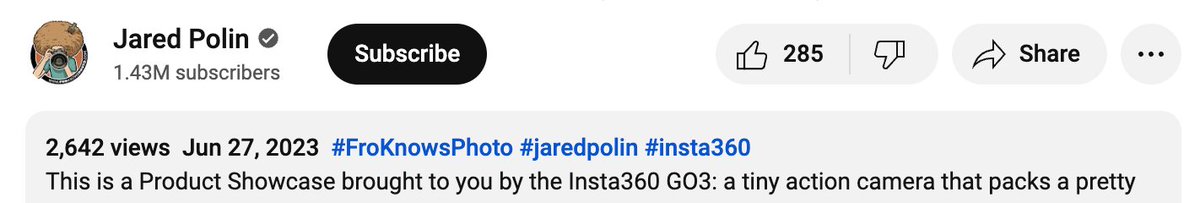 wild to see how many people Insta360 paid to cover the Go 3
