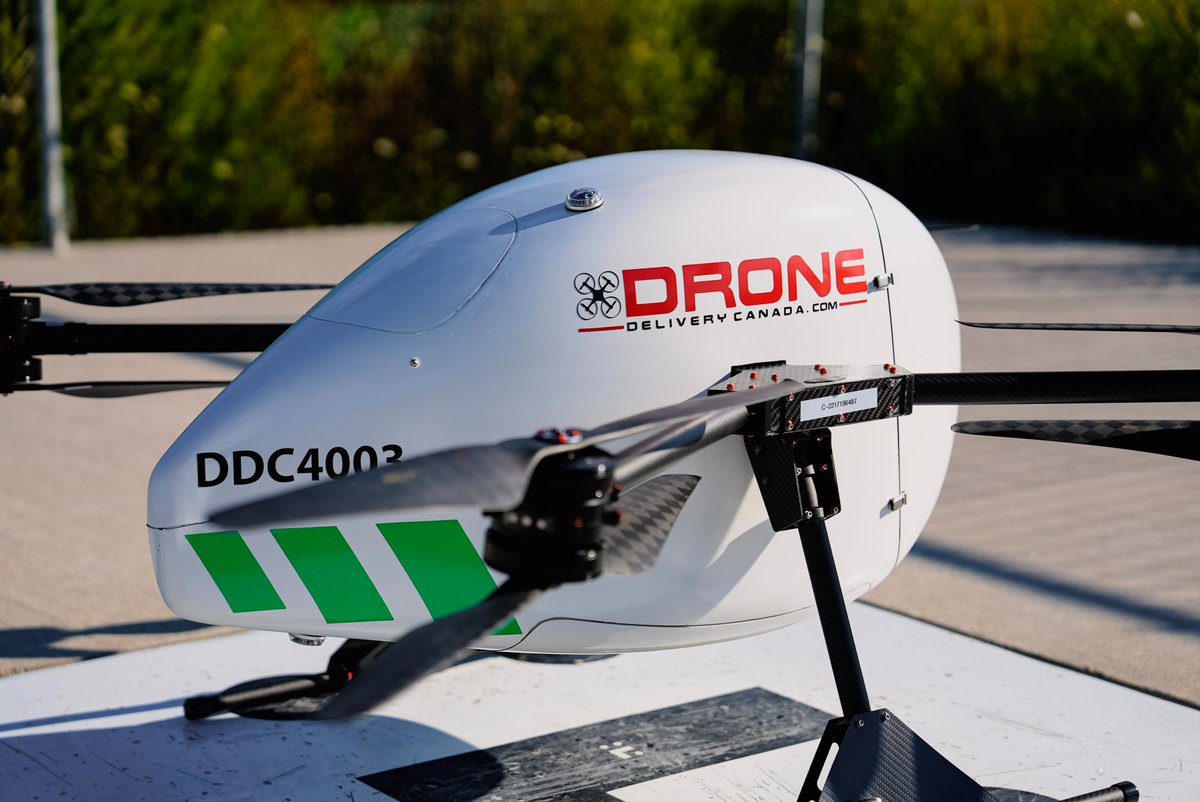 DroneDeliveryCa's tweet photo. DDC Announces the Commercialization of the Canary Drone. Visit our website to read the full release: https://t.co/QPTQrEfrVp
#DDC #DroneCargoLogistics #DroneDelivery #DroneTechnology #DroneSolution #PressRelease #Canary #Milestone #FlightOverPeople https://t.co/gYBWaetGeO