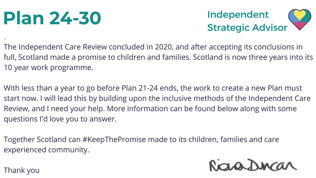 👋A message from me on the next steps in🏴󠁧󠁢󠁳󠁣󠁴󠁿's journey to #KeepThePromise. Please read and let me know what you think by answering the questions thepromise.scot/resources/2023…