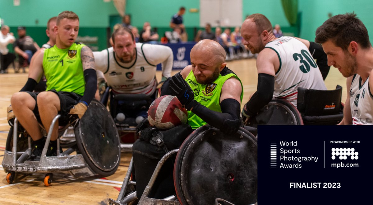 I am delighted to be nominated as one of the Finalists in the <a href="/WorldSportsPix/">World Sports Photography Awards</a> 2023 for the Rugby category sponsored by <a href="/mpbcom/">MPB</a>

Thank you to @salakaialoto <a href="/SaintsRugby/">Northampton Saints 😇</a> &amp; @Danny_Dawoud <a href="/SaintsComm/">Northampton Saints Community</a> Wheelchair Rugby! 😇🏉

#redhatontour #wpsa23