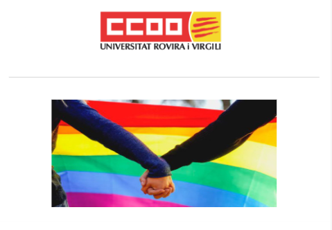 CCOOURV's tweet photo. 𝐂𝐂𝐎𝐎, treballem pels drets socials i laborals de les persones LGTBI+ i en contra de qualsevol discriminació per raó d’orientació sexual, identitat o expressió de gènere.
𝑃𝑜𝑑𝑒𝑢 𝑙𝑙𝑒𝑔𝑖𝑟 𝑒𝑙 𝑚𝑎𝑛𝑖𝑓𝑒𝑠𝑡👇
🔗https://t.co/QY3WK3X9RH
#URV #OrgullDeSer https://t.co/h2yxOPRMKf
