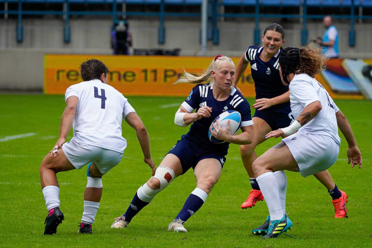 theRPA's tweet image. After a delay, a huge congratulations to @GBRugbySevens Women who have made it through to the final, after beating Belgium 36-12! 

#ForOurPlayers #PushingTheBoundaries