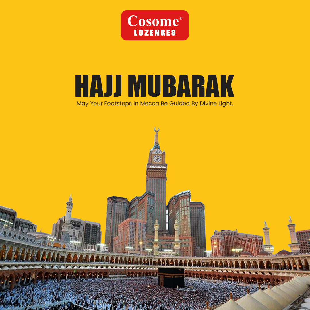 CosomeLozenges's tweet image. Sending prayers and blessings to those setting foot on the sacred journey of Hajj. May every step you take bring you closer to Allah&apos;s mercy and guidance.
.
.
.
#CosomeLozenges #Hajj #pilgrimage #HajjMubarak #HajjPilgrims #sacred #holy #BolnaTouParyga #SoreThroatRelief